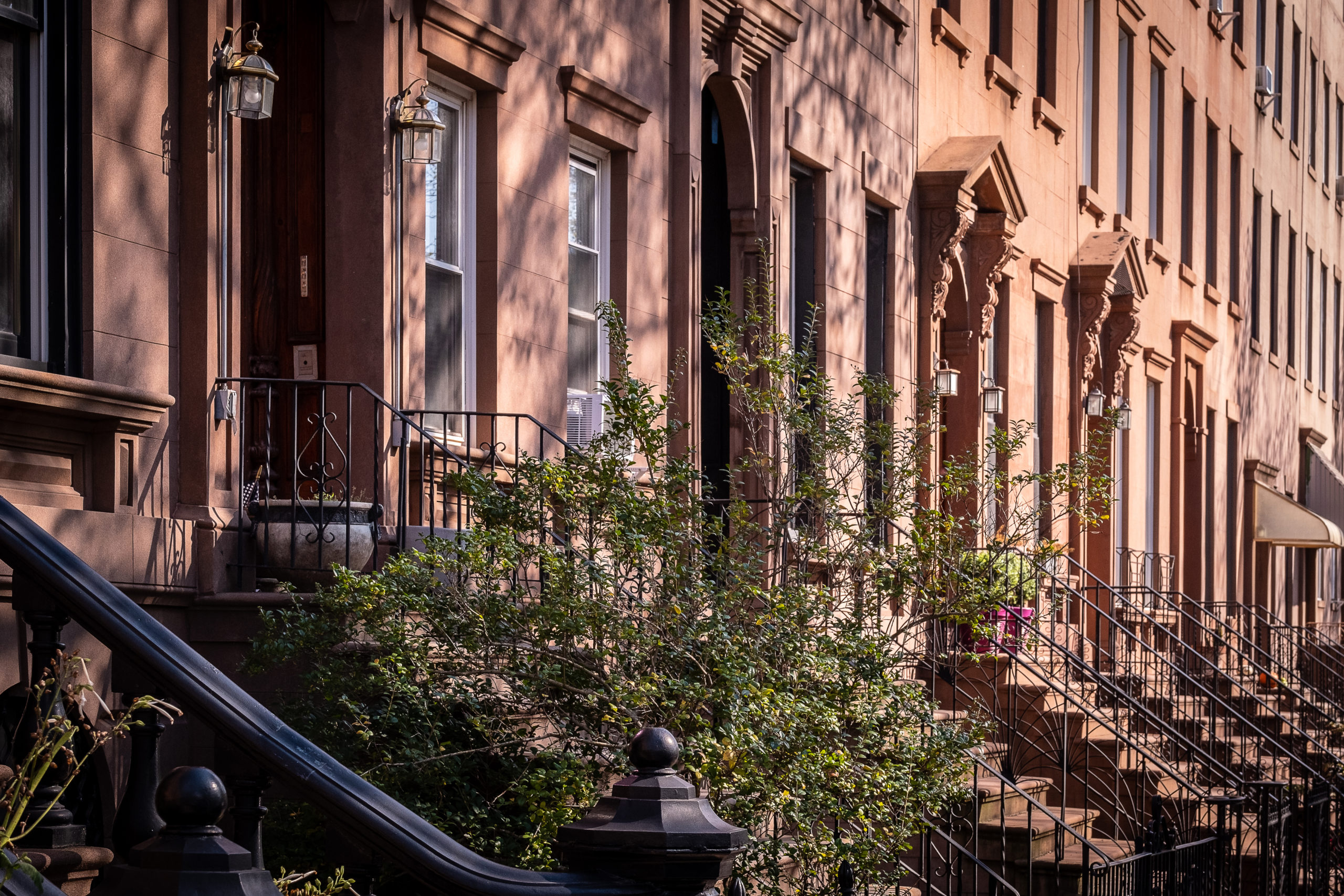 A photo of multifamily brownstones in Brooklyn