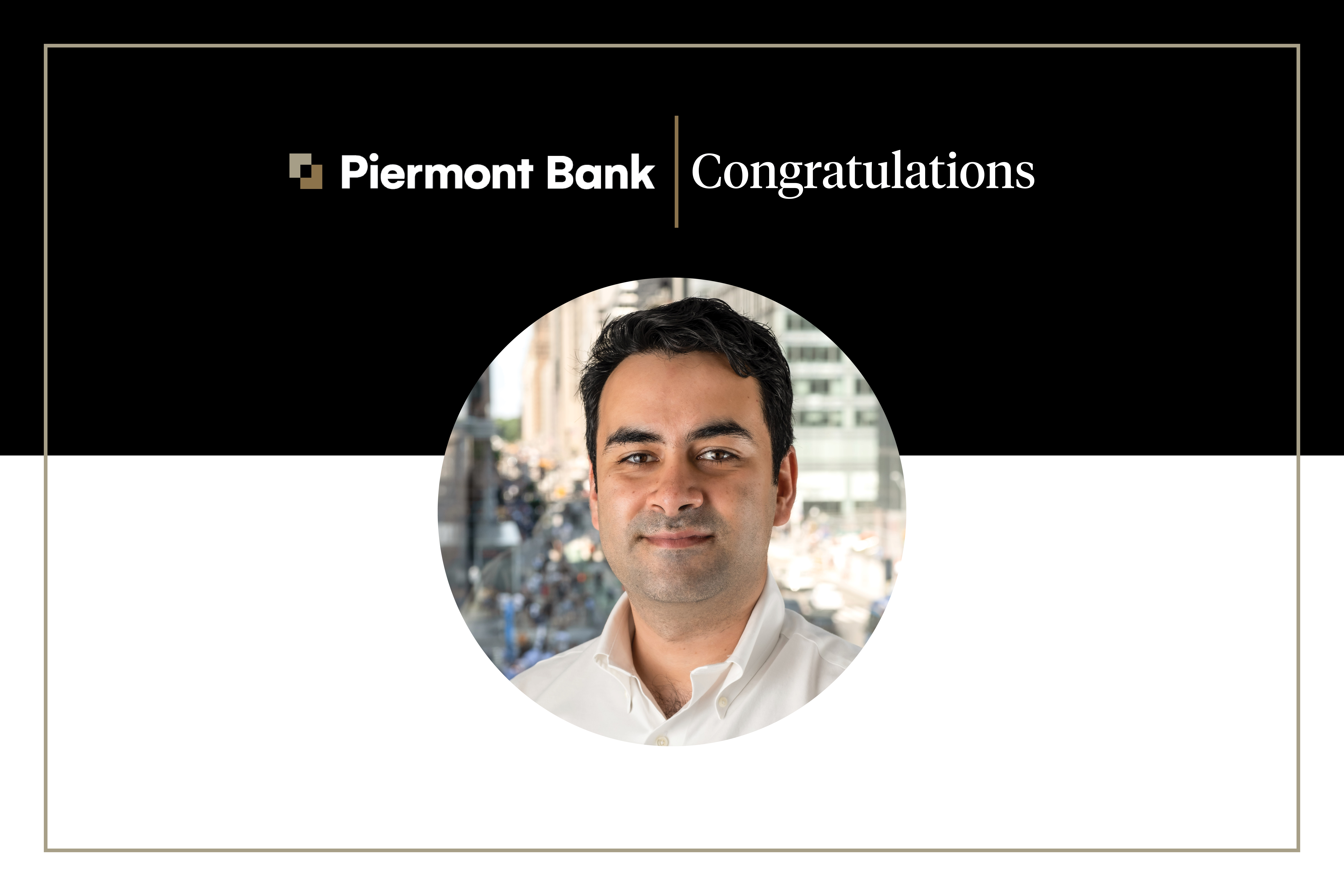 Headshot of Piermont Bank's Chief Banking and Innovation Officer , Rodrigo Suarez
